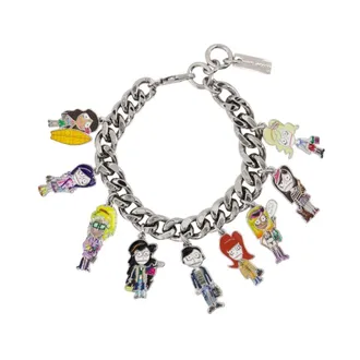 Marc Jacobs Accessoires, Dames, Grijs, ONE Size, The Cities Charm Bracelet