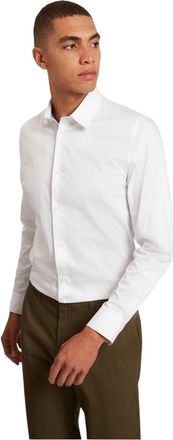 Ted Baker Herenoverhemd met Oxford-kraag en lange mouwen (Wit)