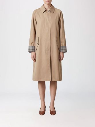 OOF Wear Single-Breasted Knee-Length Technical Fabric Trench Coat with Classic Collar