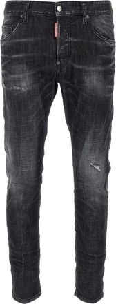 Dsquared2 Jeans, Heren, Zwart, L, Katoen, Skater Jeans