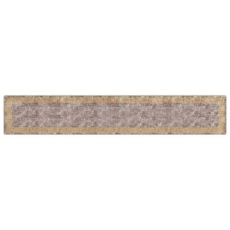 vidaXL Pasillo De Alfombra Marsa Gris 80 X 450 Cm Poli&eacute;ster Y Pvc Vidaxl