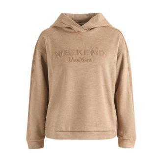 Max Mara Vetrino Hoodie - Dames - Hoodies - Bruin - M - Katoen - Hoodies & sweatvesten