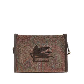 Etro Paisley pouch with Pegaso patch Woman One Size
