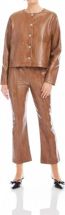Fifteen Twenty Kaylyn Faux Leather Jacket In Latte