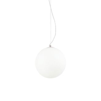 Ideal Lux Sospensione Moderna Mapa Vetro Acidato Bianco 1 Luce E27 D30cm