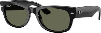 Ray-Ban RB0832SF Mega Wayfarer II Asian Fit Polarized 601/58 Mens Sunglasses Black Size 55