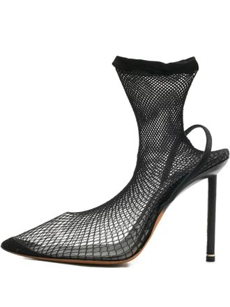 Alexander Wang Caden knit slingback boots - Black