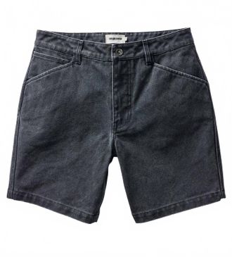 Taylor Stitch Mens Camp Cotton Jean Shorts In Black