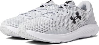Under Armour Charged Pursuit 3 Womens Shoes Halo Gray/Mod Gray/Black : 6.5 B - Medium, Textile/Synthetic