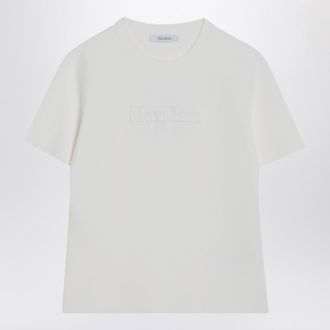 Max Mara Wei&szlig;es T-Shirt von Max Mara aus Viskose-Cr&ecirc;pe