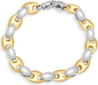 Pompeii3 Mens Marine 14k Gold (40gram) or Platinum (62gram) 10mm Link Bracelet 8.5