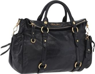 Miu Miu Pre-owned Hand Bag - Dames - Vintage Handtas - Zwart - ONE Size - Vintage
