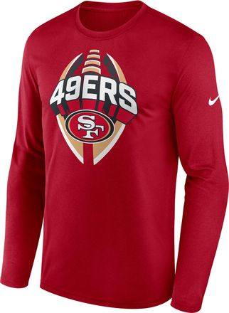 Nike San Francisco 49ers Legend Icon Nike Mens Dri-FIT NFL Long-Sleeve T-Shirt in Red | NKHT6DL9B-NCF