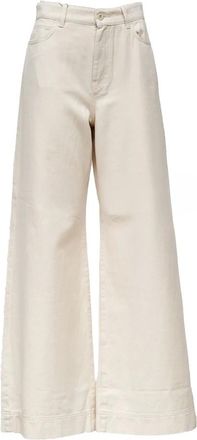 Max Mara Jeans, Dames, Beige, 2Xs, Denim, Wide Jeans