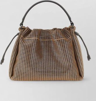 Brunello Cucinelli bucket mellow small leather handbag