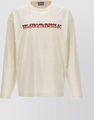 Bluemarble leaves trippy long sleeves crew neck t-shirt