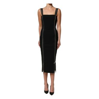 Dolce & Gabbana Sheath Midi Dress - female - Dolce & Gabbana - Midi Dresses - Black - S - Dresses