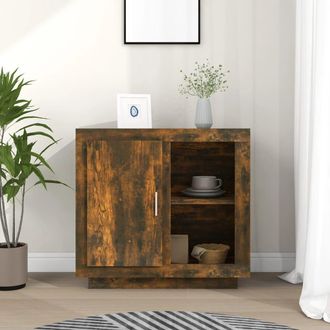 Berkfield Home Sideboard Smoked Oak in Brown