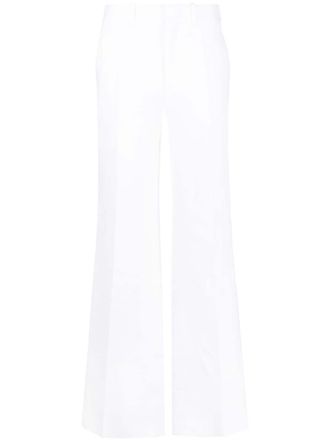 Chlo&eacute; high-waisted tailored trousers - White