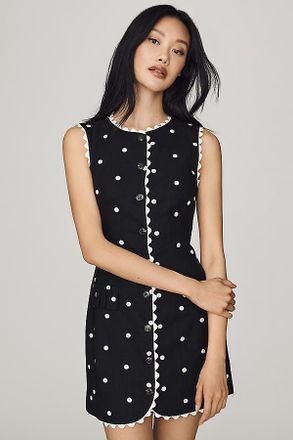 En Saison Heather Buttondown Mini Dress
