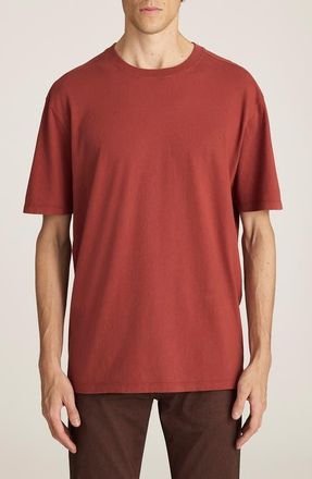 Mavi Short Sleeve Cotton T-Shirt in Barn Red at Nordstrom, Size X-Large