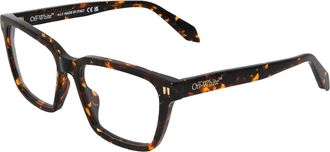 Off-white Off White Unisex zonnebril voor volwassenen, model 8I, vierkant (Donker Havana Bruin)