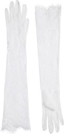 High Heel Jungle Chantilly Lace Long Gloves in White at Nordstrom