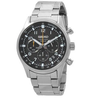 Seiko Sport Chronograph Quartz Black Dial Mens Watch SSB447P1
