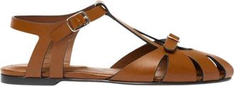 Scarosso Gala Fisherman Sandal - Dames - Sandalen - Bruin - 42 EU - Leer - Schoenen