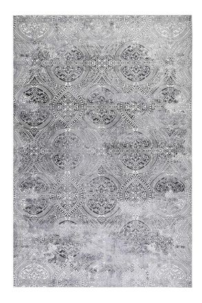 Wecon Home Alfombra tejida dise&ntilde;o de estampados cachemir tonos de gris 160x230