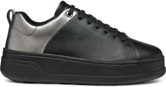 Geox Spherica Ecub-2 - Dames - Sneakers - Zwart - 36 EU - Leer - Schoenen