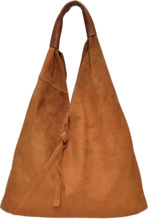 Anna Luchini Brown Rundleer Tas
