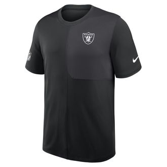 Nike Las Vegas Raiders Sideline Coach Nike Mens Dri-FIT NFL Top in Black | 03B2166N8D-58P