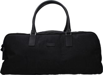 Versace Black Fabric Luggage And Mens Travel