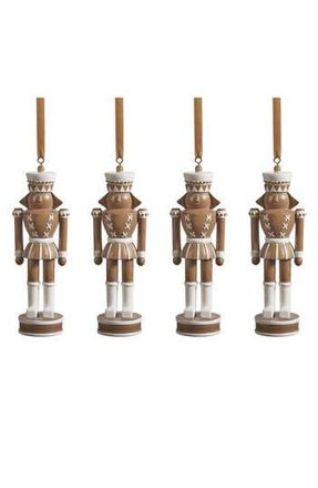 Zodax Gelsey Nutcracker Ornaments, Set of 4 in Brown at Nordstrom Rack