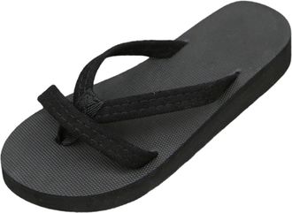 Generic Lightweight Summer Breathable Slipper Shoes for Women and Men Comfortable Flat Beach Flip Flops Sandals for Indoor and Outdoor Wear (Black, 6.5)