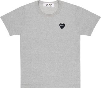 Comme Des Gar&ccedil;ons SS25 Heart T-Shirt Grey AX-T076-051-1