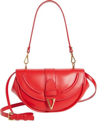 Versace Medium Virtus Shoulder Bag in Red Versace Gold at Nordstrom