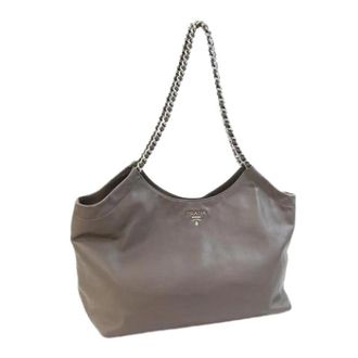 Prada Pre-owned Shoulder Bags, female, Gray, Size: ONE SIZE Pre-owned Vintage Tote Bag