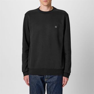HUGO BOSS Mens Patch Crewneck Sweater in Black 001 - Size 3XL