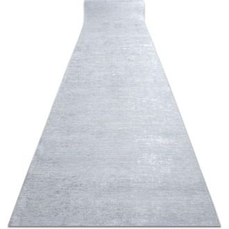 RugsX Alfombra De Pasillo Con Refuerzo De Goma Lotus Smooth 52421 Melange Gris Lavable 100cm Grey 100x330 Cm
