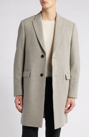 Cardinal of Canada Sutton Herringbonw Wool & Cashmere Coat in Stone Herringbone at Nordstrom, Size 38