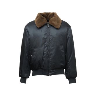 Dr&ocirc;le de Monsieur Faux-fur Collar Bomber Jacket