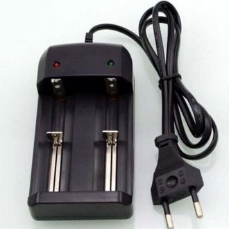 OEM Cargador De Bater&iacute;as De Litio - Cargador De Doble Bater&iacute;a Compatible Con Bater&iacute;as 26650, 22650, 18650, 18350, 17500, 16340, 14500, 10440, 1001-0050 Y 