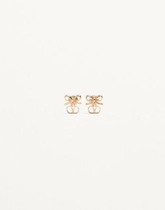 Valentino Garavani Orecchini Vlogo Signature in Metallo Donna ORO UNI