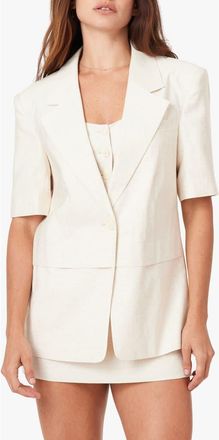 Habitual Elbow-Sleeve Blazer in Natural at Nordstrom, Size X-Large
