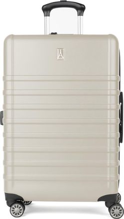 Travelpro Rollmaster Lite 2 24-Inch Expandable Medium Checked Hardside Spinner Luggage in White Matte at Nordstrom Rack