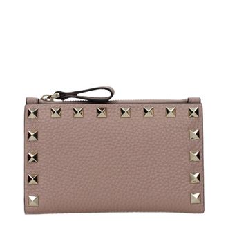 Valentino Garavani Damens Dokumentenhalter aus rosa/staubigem Leder