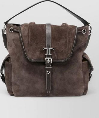 Tod's t timeless mini suede leather backpack