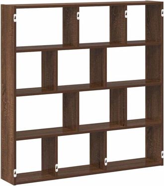 vidaXL Vidaxl - Estante cubo de pared 12 compartimentos madera roble marrón